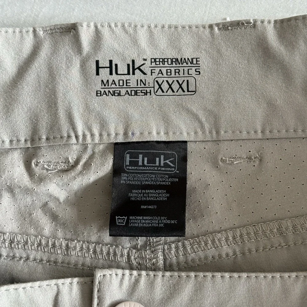 Huk‎ Next Level Shorts Gray Fishing Outdoor Cargo Nautical Performance Mens XXXL